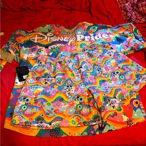 Disney Pride 2023 NWT Set: Spirit Jersey + Shorts (L) + Free Pride Hat